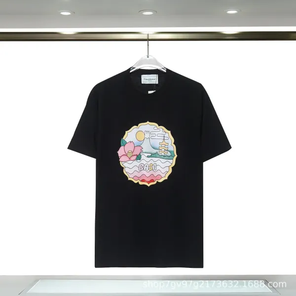 Casablanca Graphic Print Black T-Shirt - 1