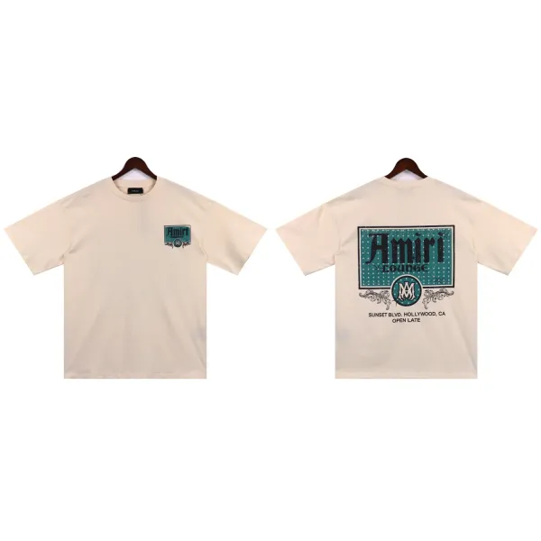 Amiri Resort Club Light Blue Graphic T-Shirt - 24