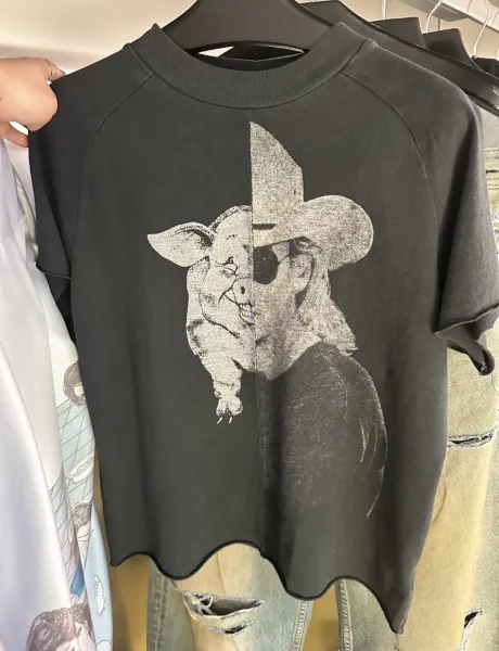 Design E.R.D Graphic Print T-Shirt Black - 39
