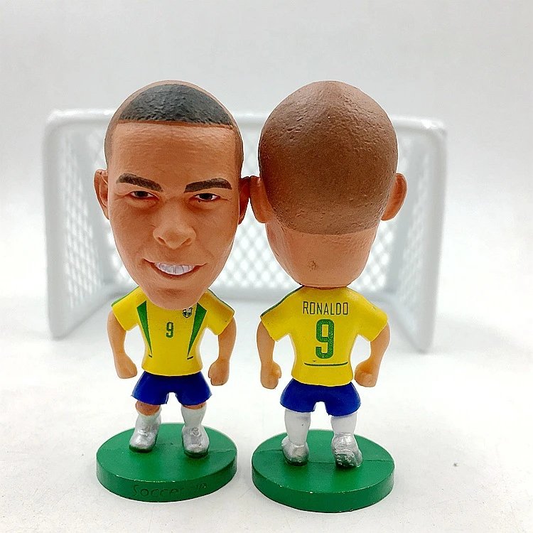 CBF Brazil National Team Mini Figurine Set Yellow / Blue Collectible Accessories - 14