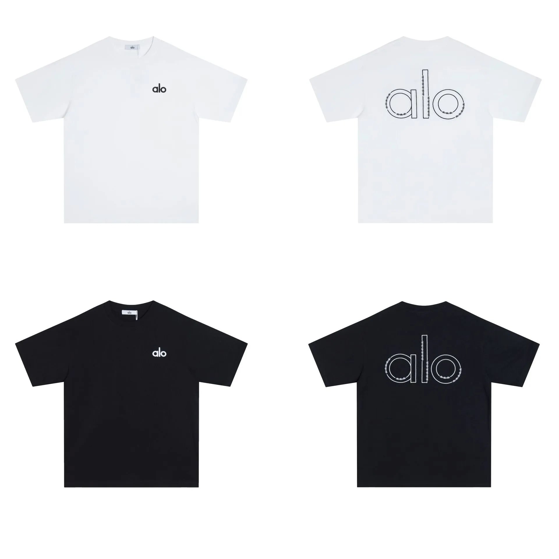 Alo Logo Graphic Black T-Shirt - 4