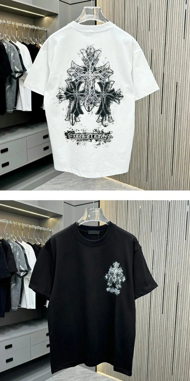 Chrome Hearts Cross Print White T-Shirt - 3