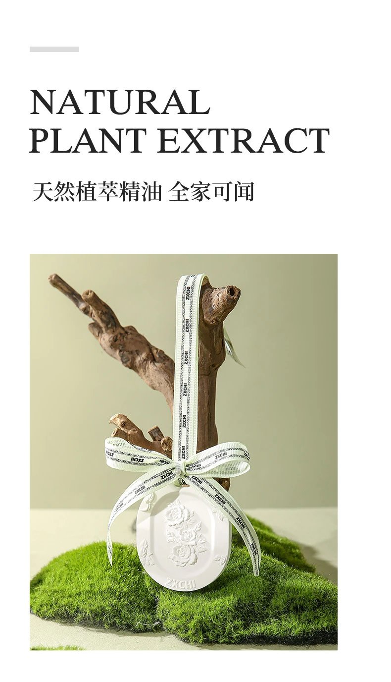 Design ZXCCHI Rose Embossed Ceramic Diffuser White Perfume - 6