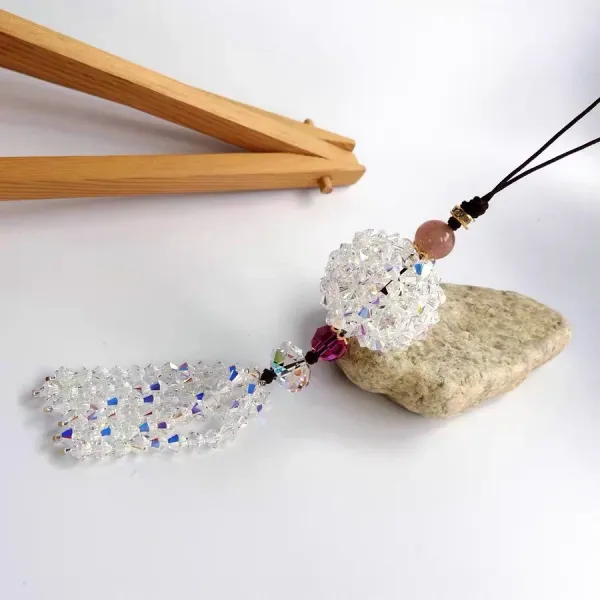 Design Crystal Beaded Phone Charm Multicolor Accessories Jewelry - 5