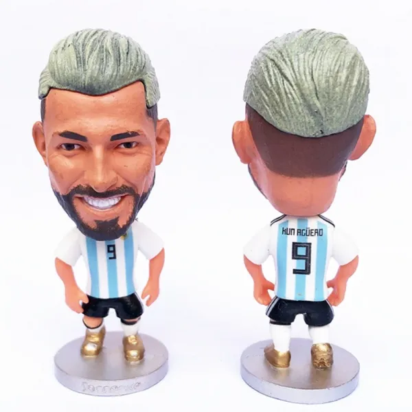 CBF Brazil National Team Mini Figurine Set Yellow / Blue Collectible Accessories - 19