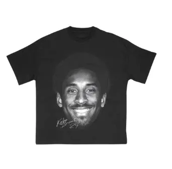 Design Kobe Bryant Portrait Black T-Shirt - 1