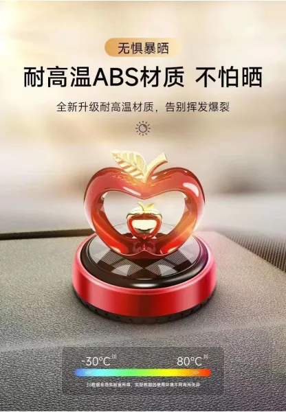 Design Apple-Shaped Car Air Freshener Blue Gold Accessories - 11