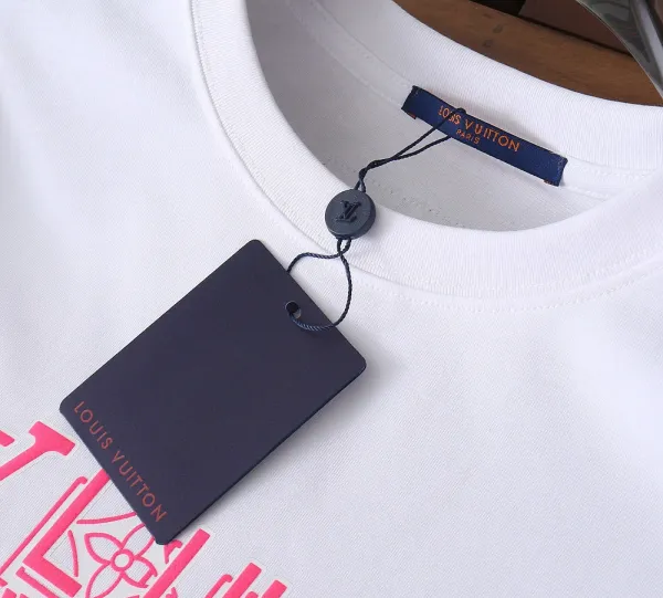 Louis Vuitton Blurred Logo T-Shirt White - 16