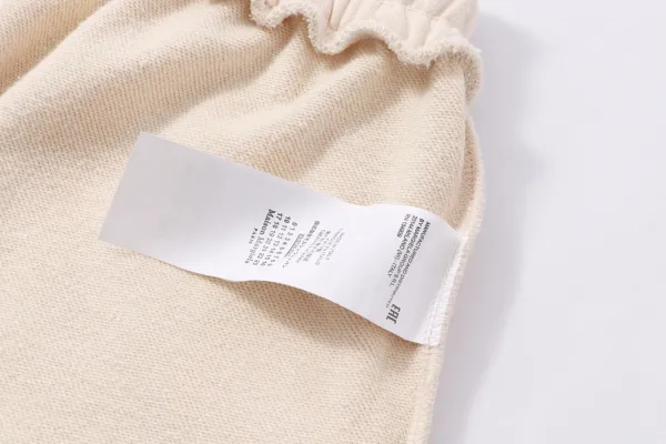 MM6 Maison Margiela Number Print Drawstring Shorts Beige - 12