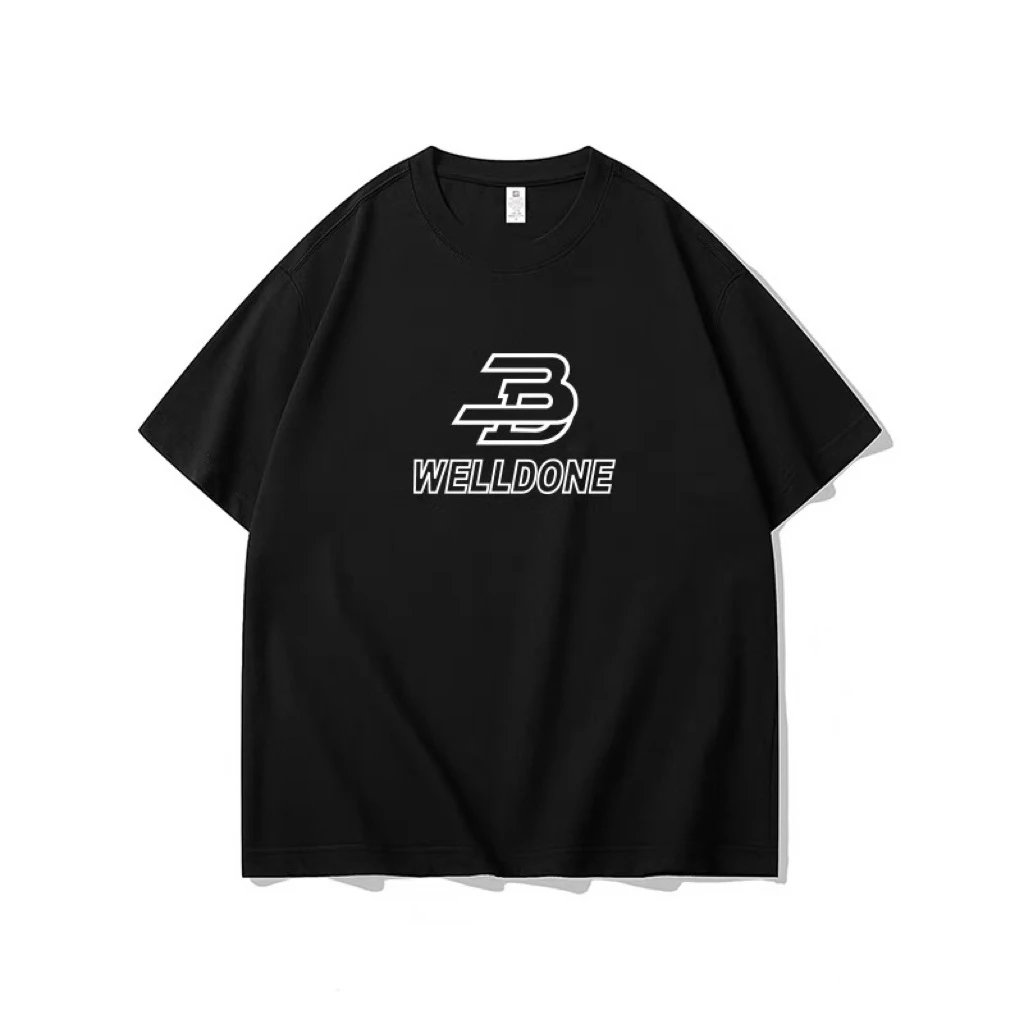 WETIDONE T-Shirts Short-Sleeve Crewneck — w 82 Black