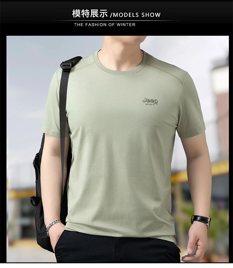 Design Jeep Spirit Classic Black Logo T-Shirt T-Shirts - 13