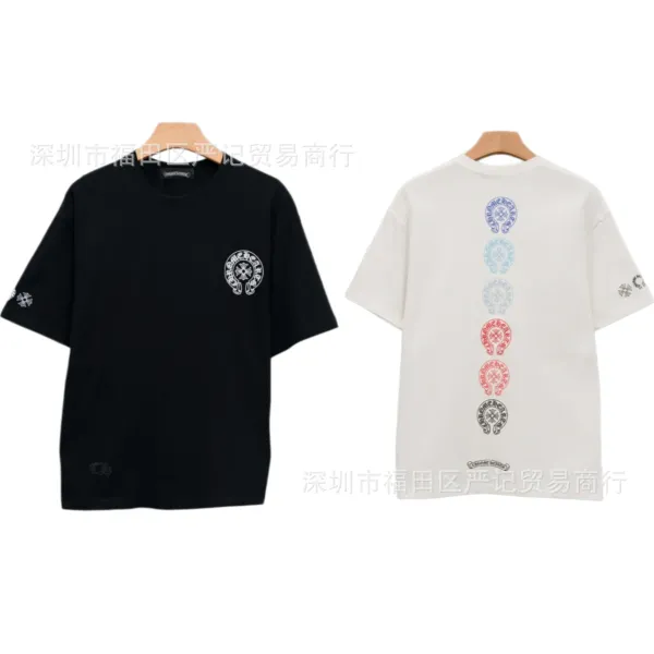 Chrome Hearts American Flag Graphic T-Shirt Black - 10