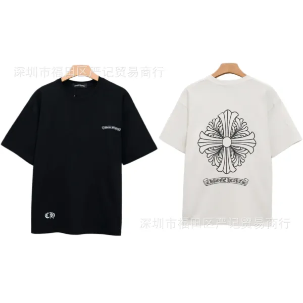 Chrome Hearts American Flag Graphic T-Shirt Black - 16