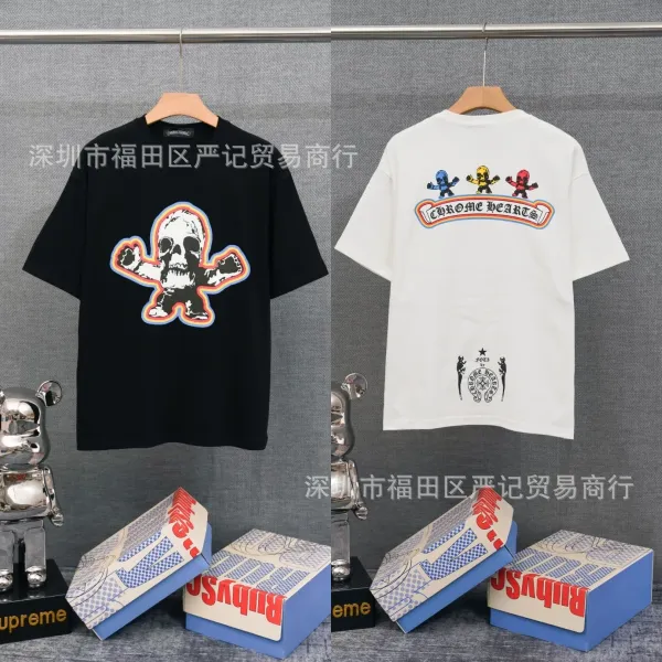 Chrome Hearts American Flag Graphic T-Shirt Black - 22