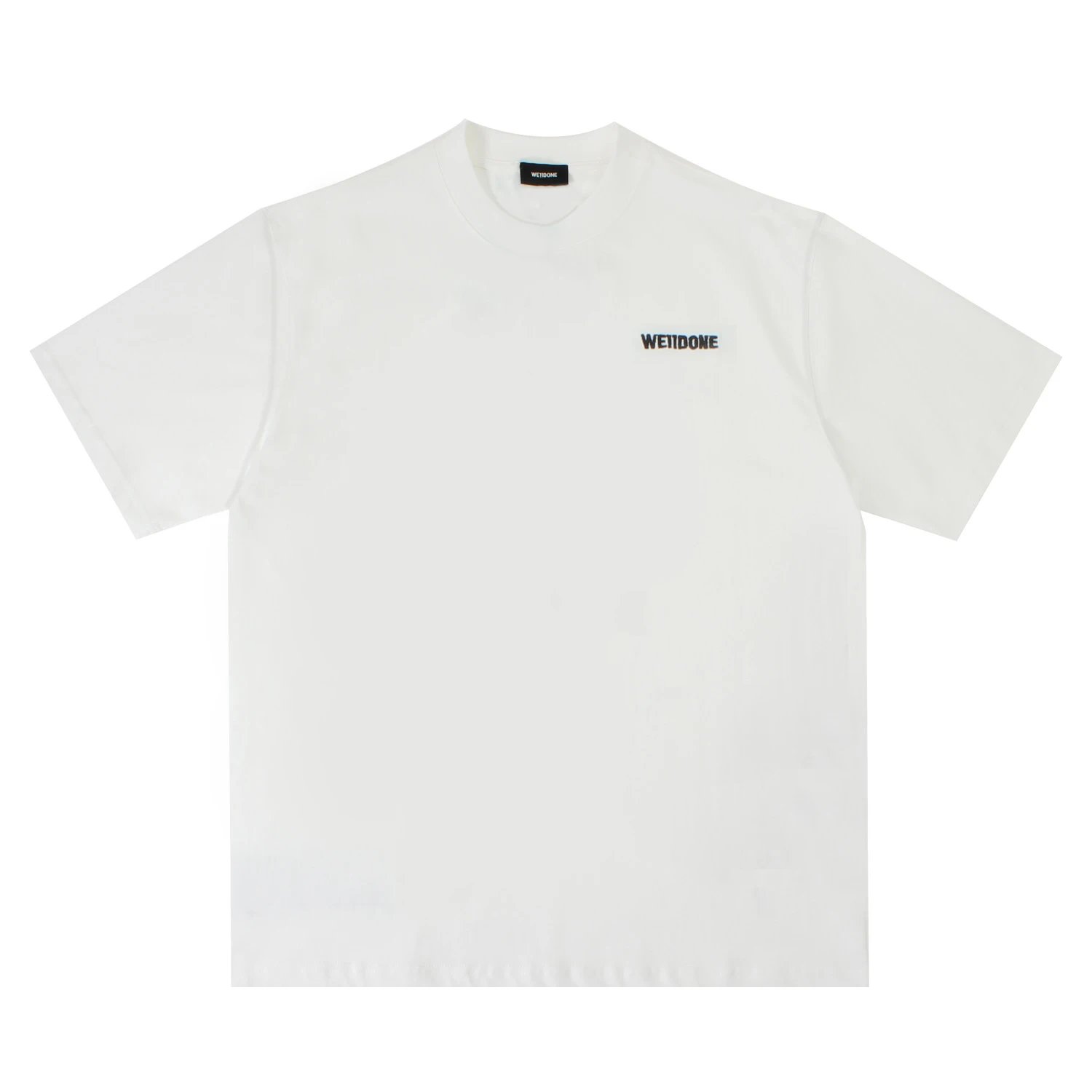 WETIDONE T-Shirts Short-Sleeve Crewneck — w 38 white