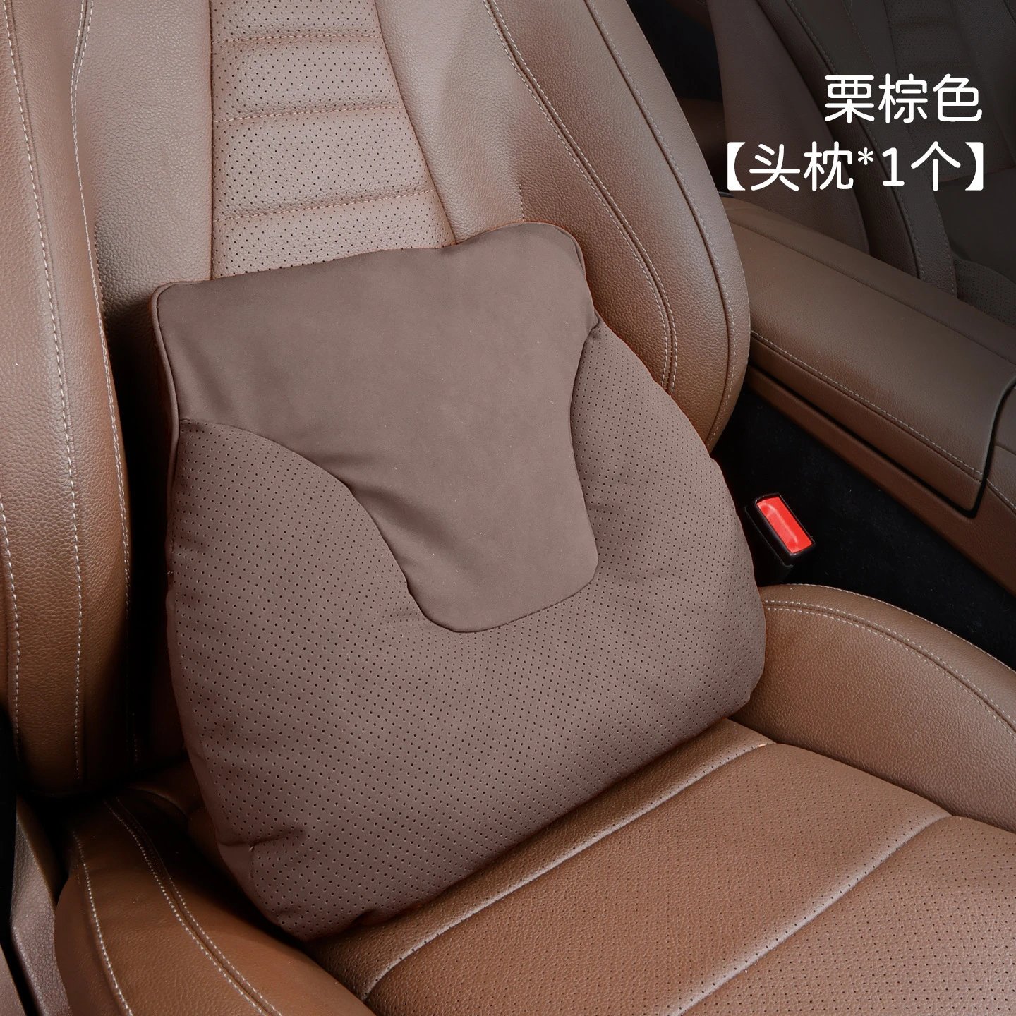优质纳帕皮革【腰靠1个】栗棕色