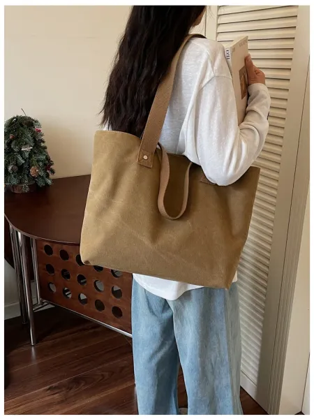 Design Canvas Tote Bag Olive Green Tote Bag - 26