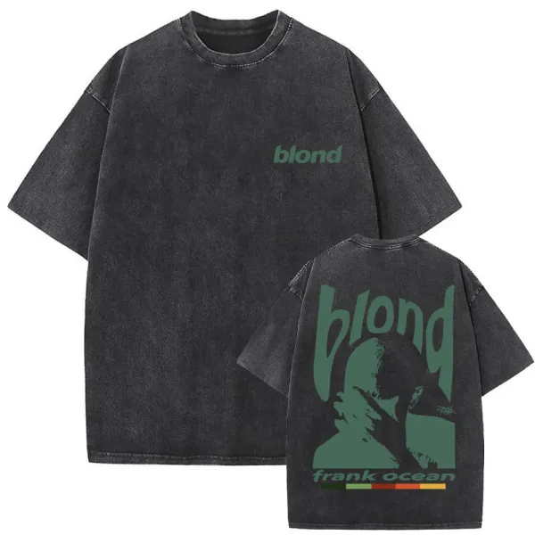 Frank Ocean blond Oversized Acid Wash T-Shirt - 27