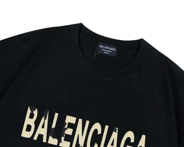 Balenciaga Paris Sunset Graphic T-Shirt Black - 25