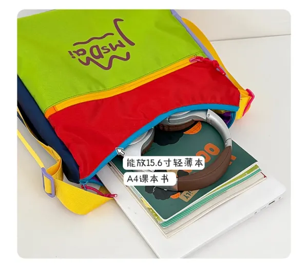 Design JMsDai Colorblock Hobo Bag Multicolor Shoulder Bag Hobo Bag - 12