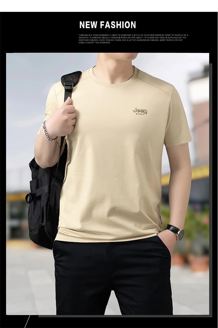 Design Jeep Spirit Classic Black Logo T-Shirt T-Shirts - 22