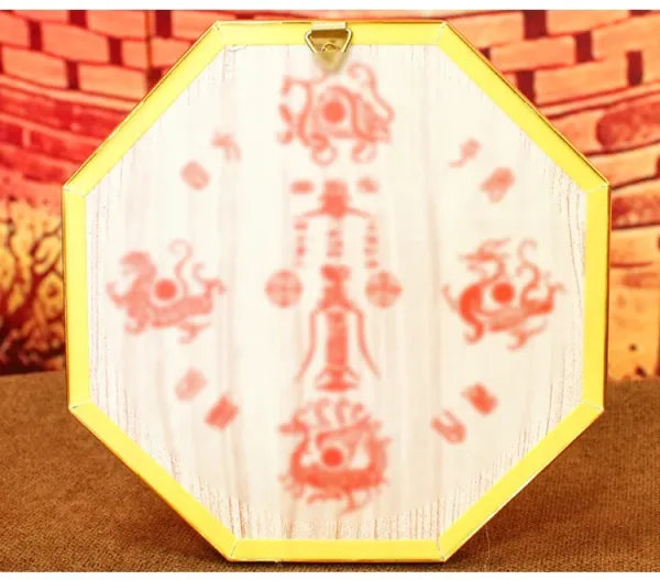 Design Octagonal Gold-Edged Shan Hai Zhen Amulet Accessories - 6