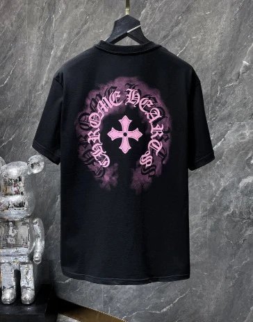 Chrome Hearts Multicolor Cross Flower Print T-Shirt - 42