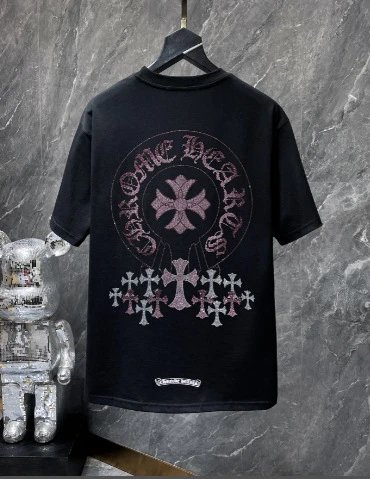 Chrome Hearts Multicolor Cross Flower Print T-Shirt - 44