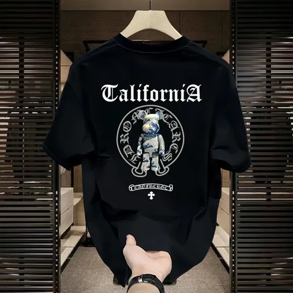 Chrome Hearts x Medicom Toy Bear California Black T-Shirt - 8