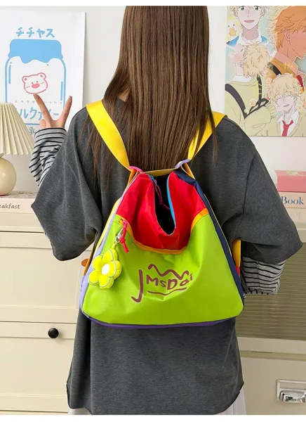 Design JMsDai Colorblock Hobo Bag Multicolor Shoulder Bag Hobo Bag - 21