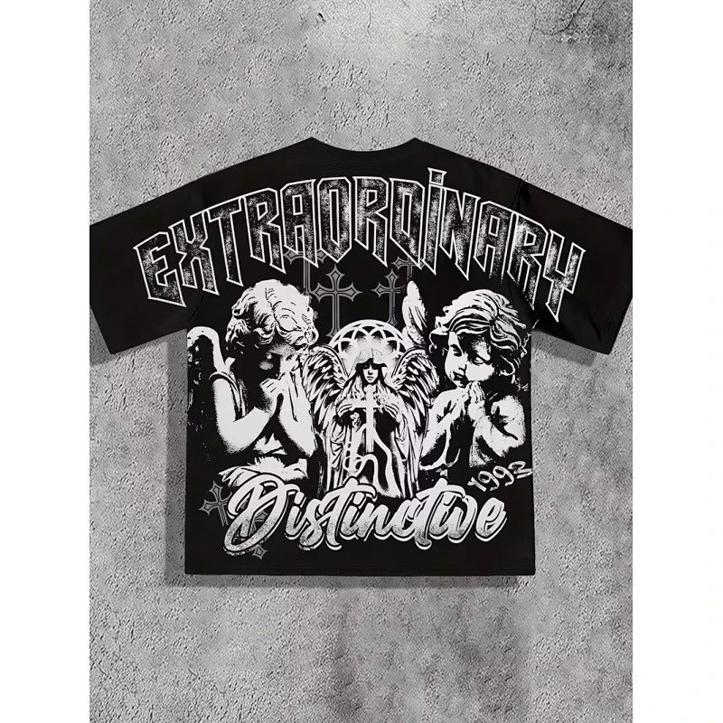 Saint Local World Wide Graphic Print Black T-Shirt T-Shirts