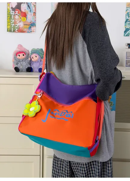 Design JMsDai Colorblock Hobo Bag Multicolor Shoulder Bag Hobo Bag - 23