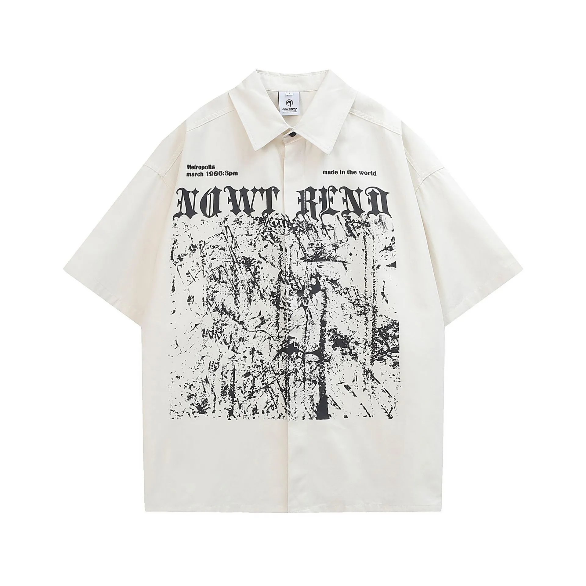 Design NTHV Library Black Oversized Short-Sleeve Shirt - 19