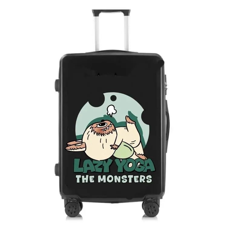 Design Custom Sticker-Decorated Hardshell Carry-On Suitcase Beige Travel Bag Travel Bags - 4