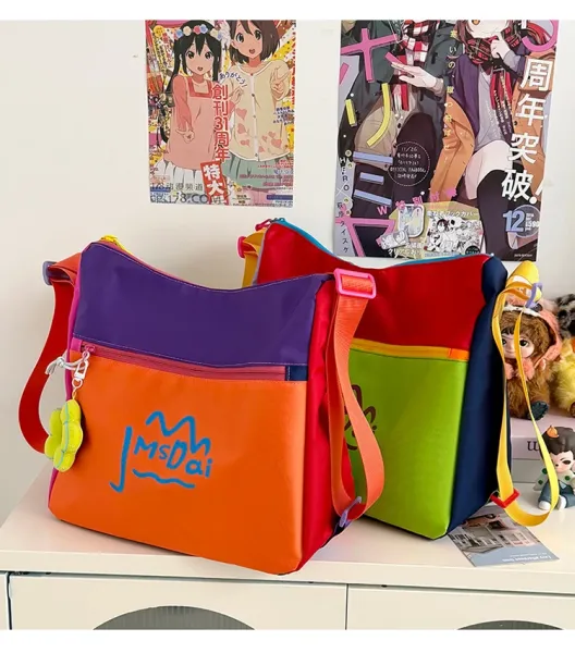 Design JMsDai Colorblock Hobo Bag Multicolor Shoulder Bag Hobo Bag - 29