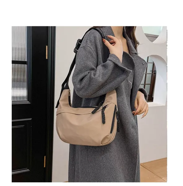 Design Minimalist Black Hobo Crossbody Bag - 20