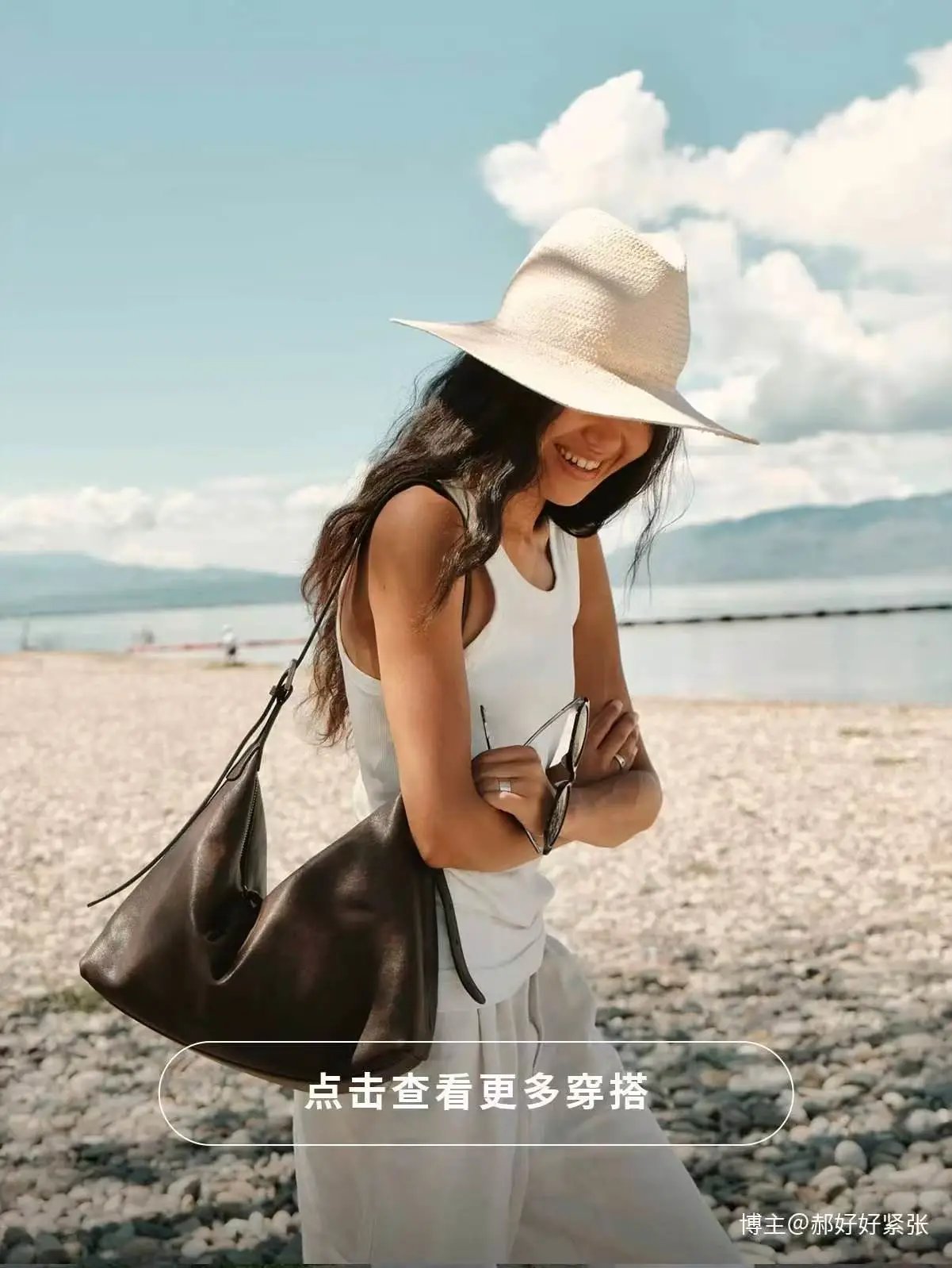 Design Triangle Hobo Bag Brown Leather Shoulder Bag - 17