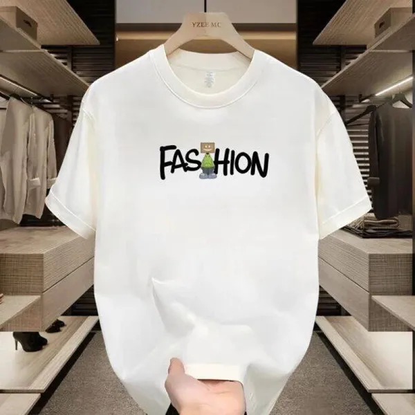 Design Fashion Graphic Print White T-Shirt - 2
