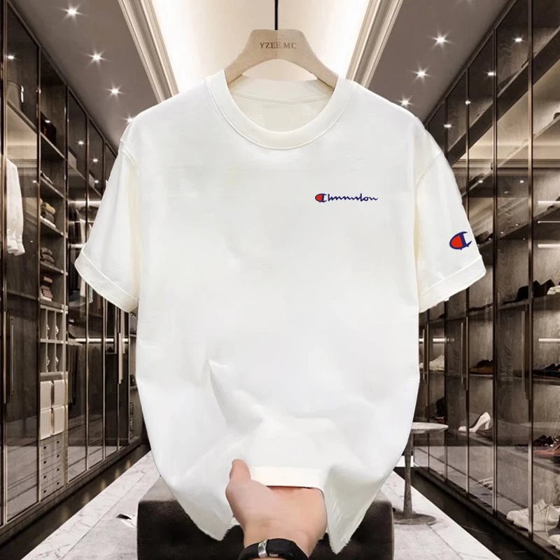 Champion Script Logo White T-Shirt