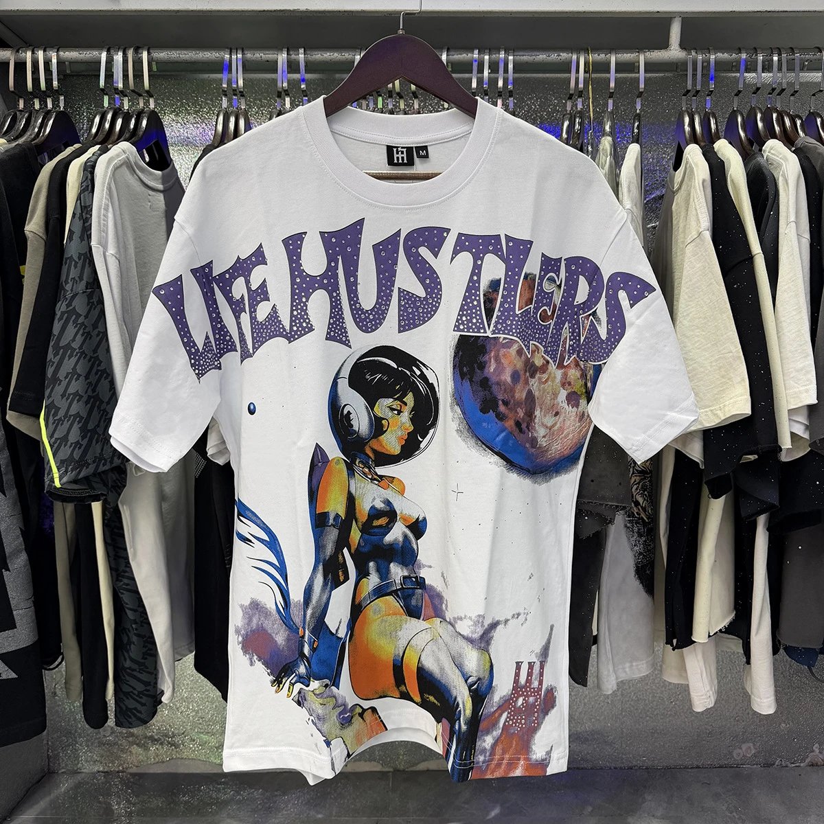 Design Life Hustlers Jesus Is King Graphic T-Shirt Black T-Shirts - 17