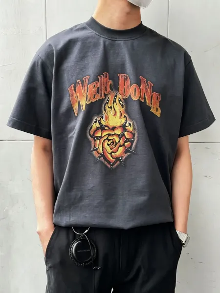 Design WE11DONE Class of 1586 Gray T-Shirt T-Shirts - 6