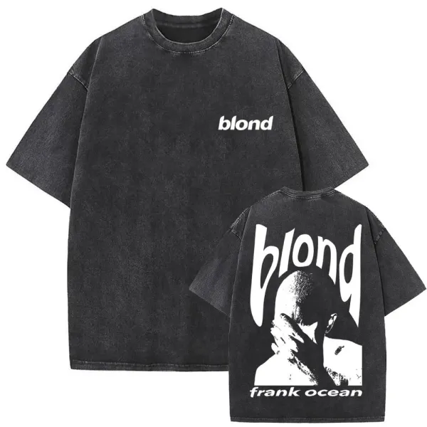 Frank Ocean blond Oversized Acid Wash T-Shirt - 20