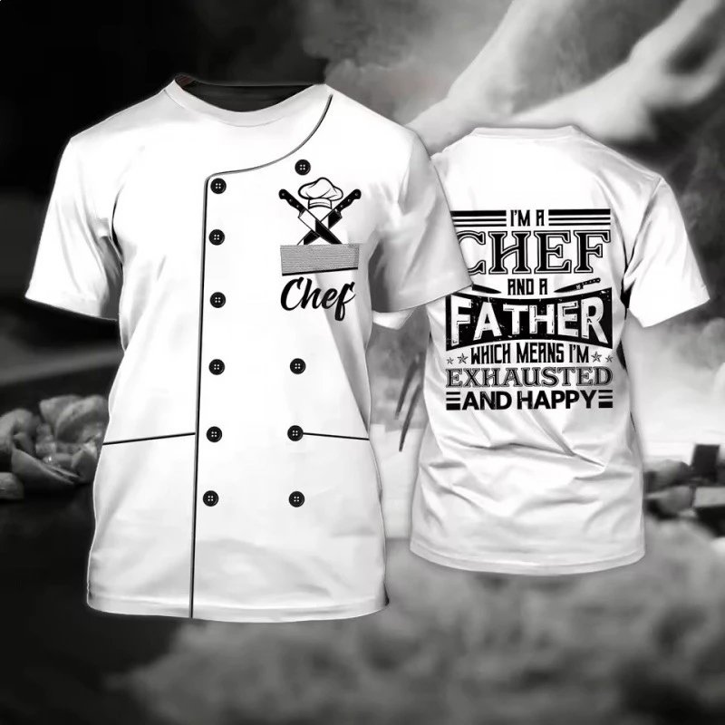Chef Knife Collection Graphic T-Shirt Black and White T-Shirts