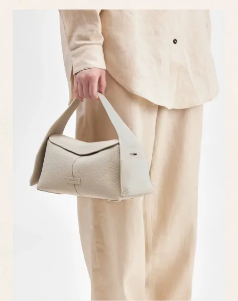 Jacquemus Le Chiquito Gray Pebbled Leather Underarm Bag Shoulder Bags - 16