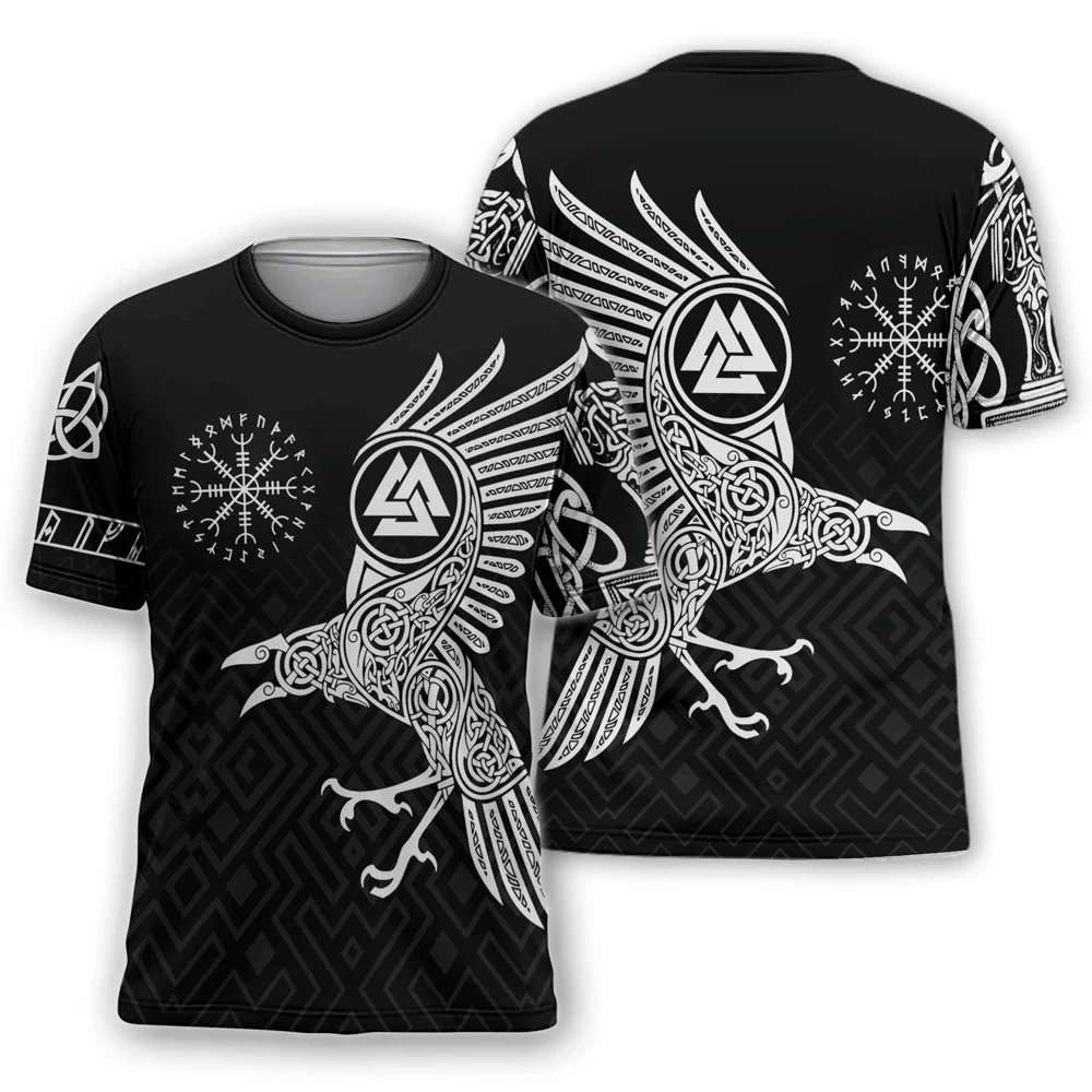 Design Chainmail Armor Print T-Shirt Black / Army Green - 8