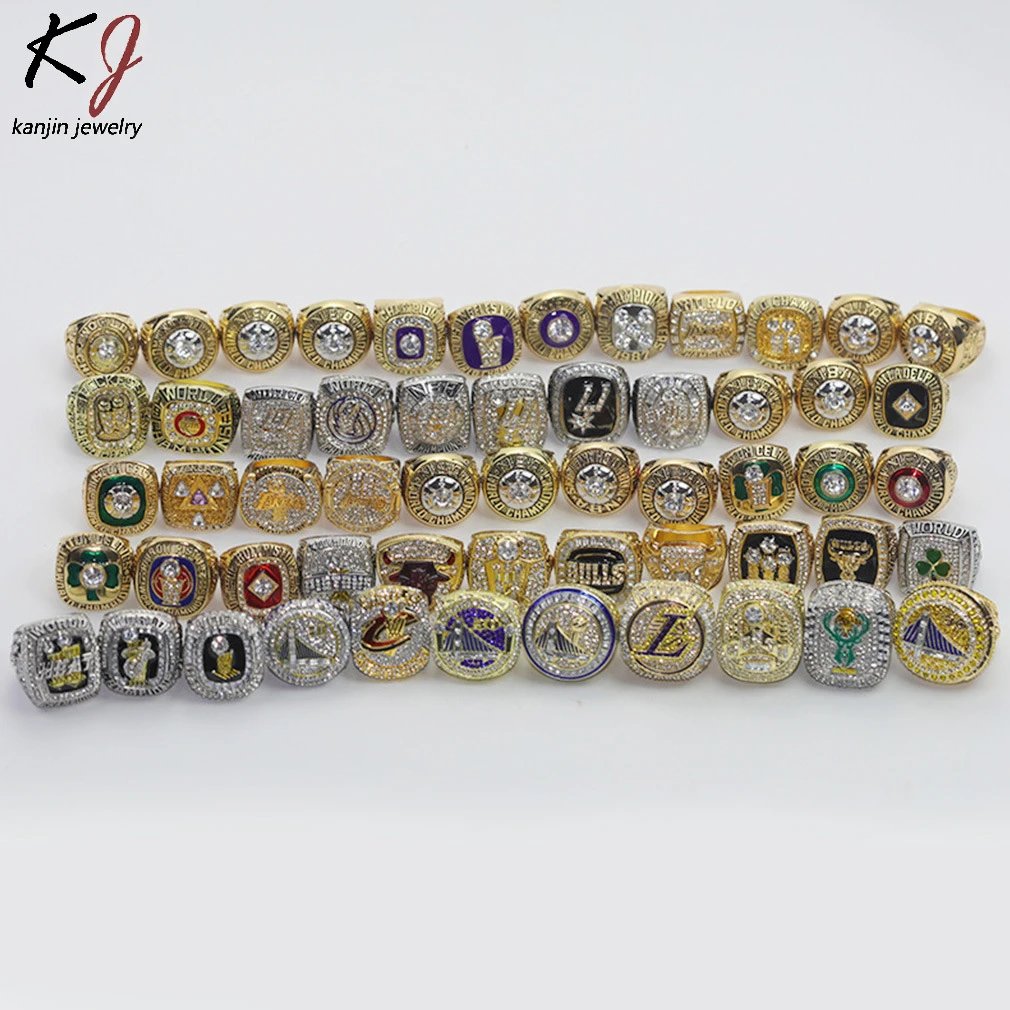 Design Kanjin Jewelry NBA Championship Rings Collection Multicolor Rings Jewelry - 2