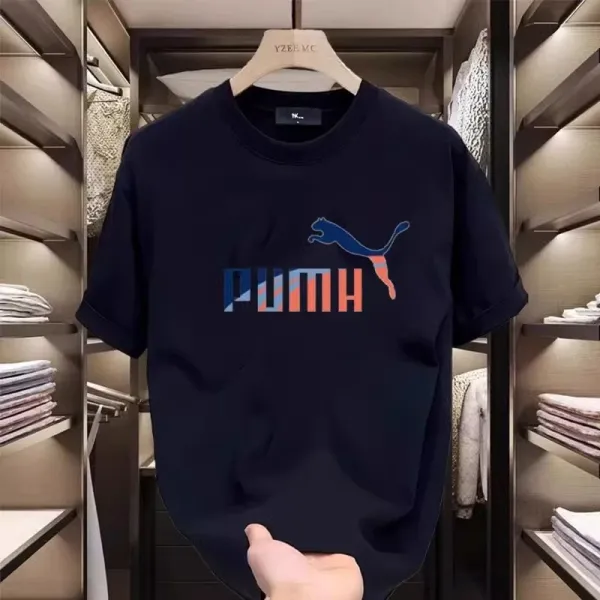Puma Logo Graphic Print White T-Shirt - 4