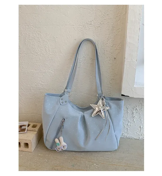 Design Polka Dot Tote Bag White - 46