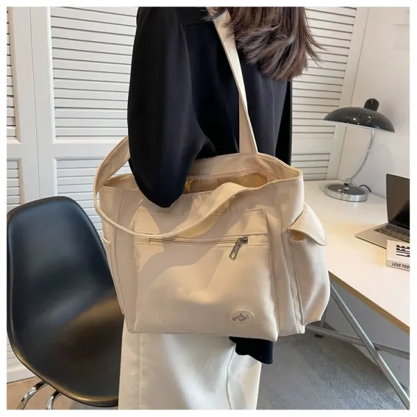 Design Good Luck! Tote Bag Beige Handbag Tote Bag - 13