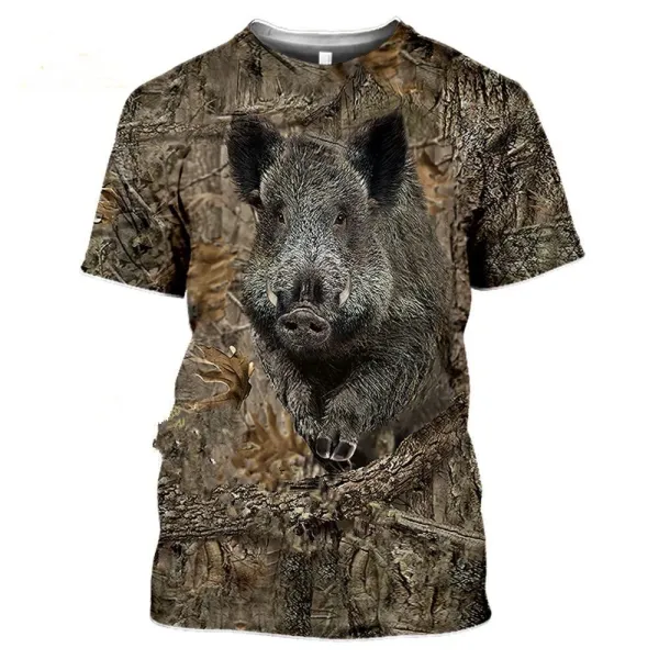 Design Woodland Snipe Camo Print T-Shirt - 10